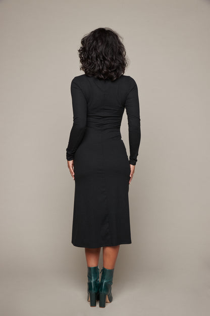 Sophie Rib Dress - Black