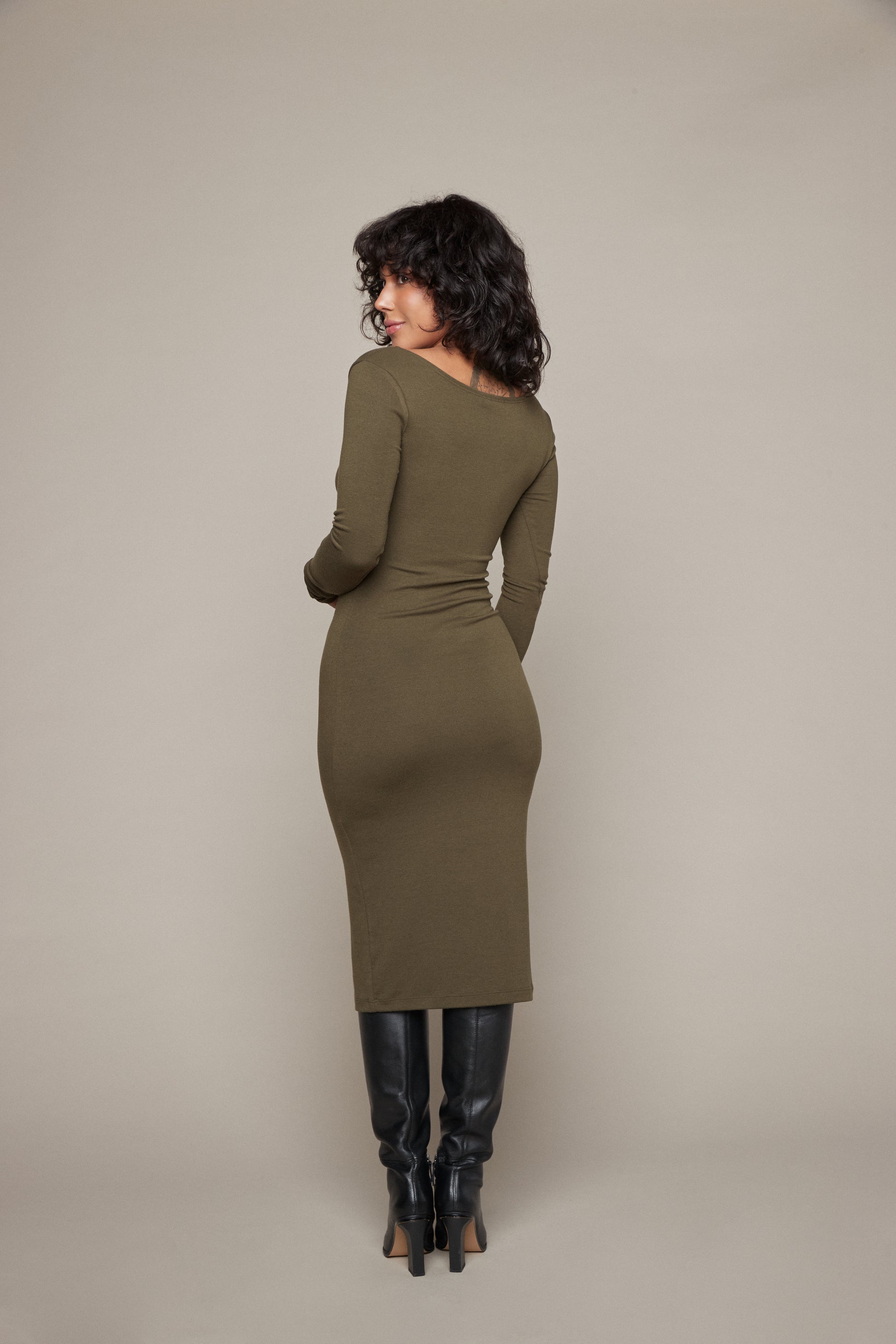 Tiffany Midi Dress - Olive Sunday Ritual Tiffany Midi Dress - Olive Sunday Ritual