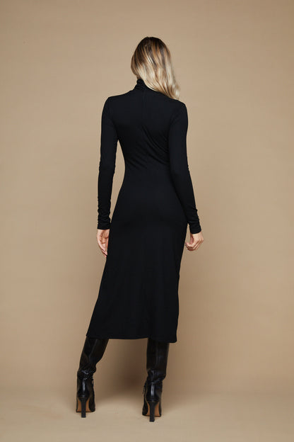 Sophie Rib Dress - Black