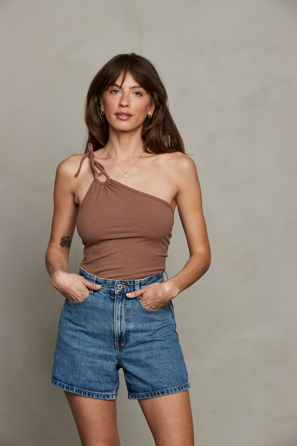 Kara Rib Top - Mocha