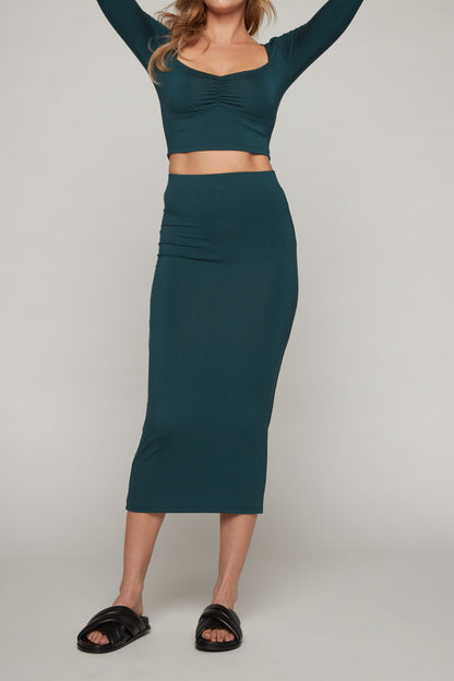 Aria Skirt  - Hunter Green