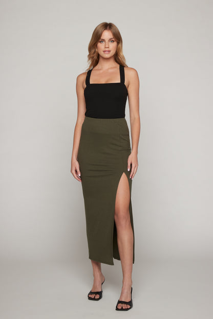 Nina Maxi Skirt - Olive