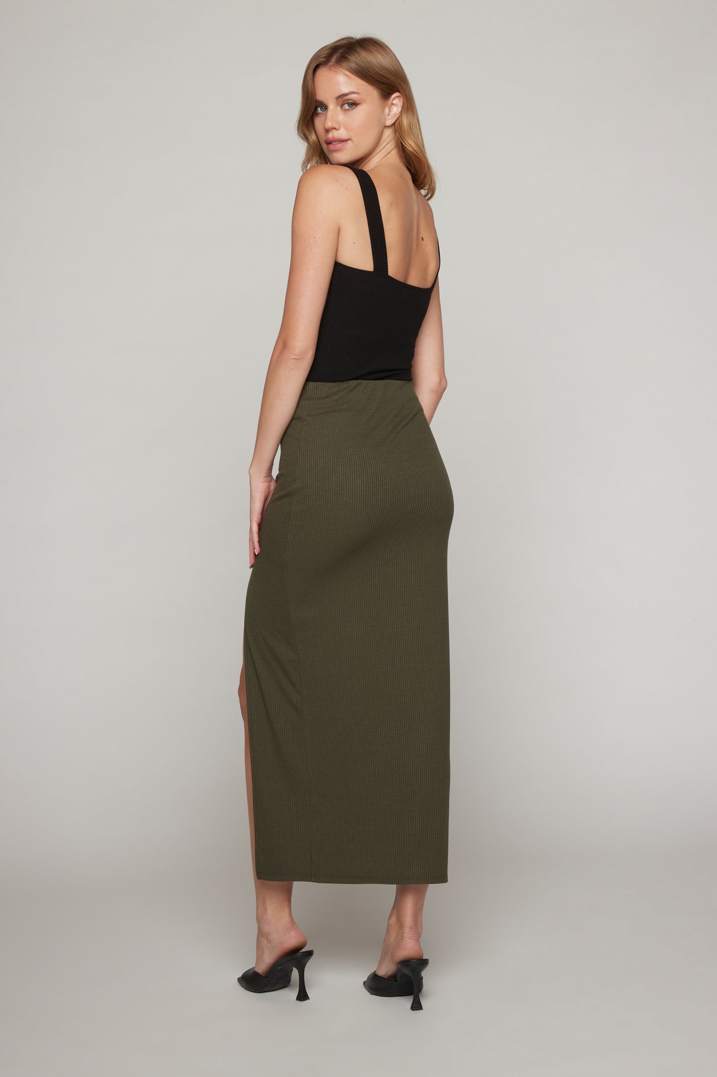 Nina Maxi Skirt - Olive