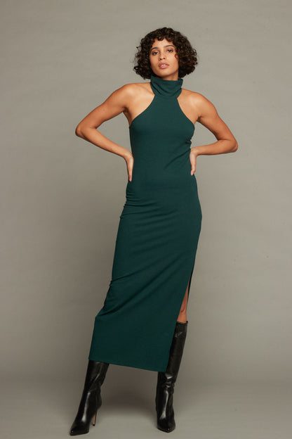 Athena Dress - Hunter Green