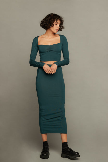 Aria Skirt  - Hunter Green