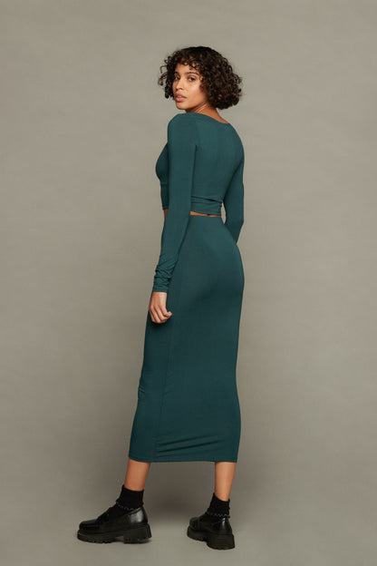 Aria Skirt  - Hunter Green